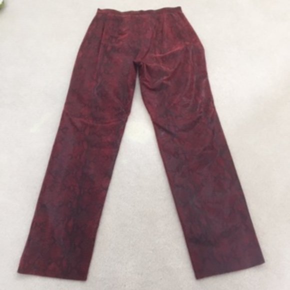 Colebrook & Co. Leather Pants - Colebrook & Co 100% Genuine Leather Pants - Red